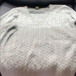 Eddie Bauer light teal sweater size large